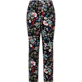 Cecil Florale Loose Fit Hose Blau 52