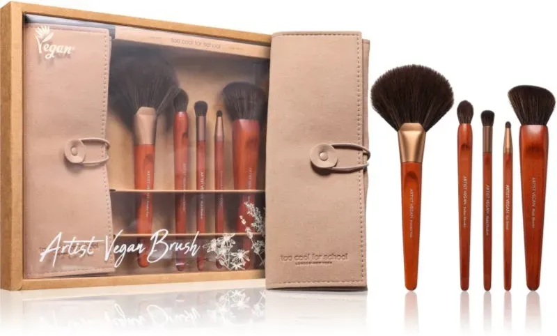 Too Cool For School Artist Vegan Brush Set Pinselset mit Etui
