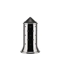 Alessi Salzstreuer 11,3 cm Schwarz befüllt