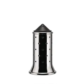 Alessi Salzstreuer 11,3 cm Schwarz befüllt