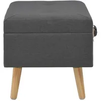 vidaXL Hocker mit Stauraum 3 Stk. 0 x 0 x 0 cm Dunkelgrau
