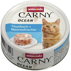 animonda Carny Ocean 80g Dose Katzennassfutter 12 x 80 Gramm Thunfisch + Meeresfrüchte