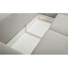 Sofa.de Ecksofa mit Schlaffunktion Ibbie ¦ beige ¦ Maße (cm): B: 320 H: 90 T: 186.0