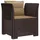 vidaXL 1-Sitzer Sessel 1 x 1 x 1 cm braun