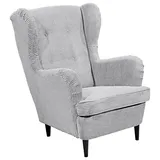 Z2 Ohrensessel OSKAR Polyester 78 x 102 x 98 cm Hellgrau