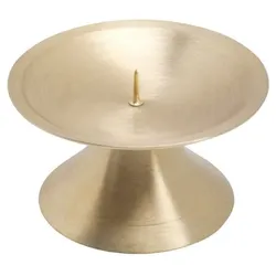 Scheibenleuchter Messing 9 cm dünner Dorn