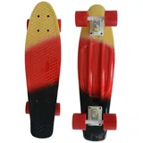 MUWO Miniskateboard "Cruiser" Penny Board Mini Skateboard, wird einsatzbereit verschickt, keine Montage nötig rot