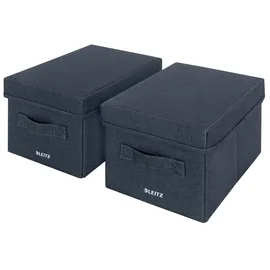 Leitz Aufbewahrungsbox 19 x 28,5 x 16 cm 2-tlg. grau