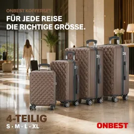 onbest Kofferset 4-tlg. braun