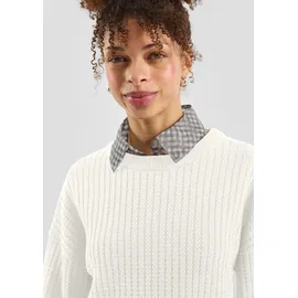 QS Strukturierter Pullover Beige L