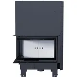ThermoFlux Kamineinsatz TFD7-HEL | Eckschiebetür links | 7 kW
