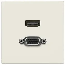 Jung MALS1173 HDMI, VGA, MultimediaAnschlussystem HDMI / VGA, Serie LS, weiß