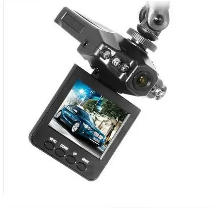720p-Dashcam mit 2-Zoll-LCD-Display und wiederaufladbarem Akku