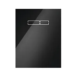 TECE Betätigungsplatte TECElux 9650003 Glas schwarz, sen-Touch Elektronik