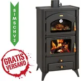 Kaminofen, Holzofen Prity mit Backofen, Modell FGR, Leistung 14,2kW, Füße