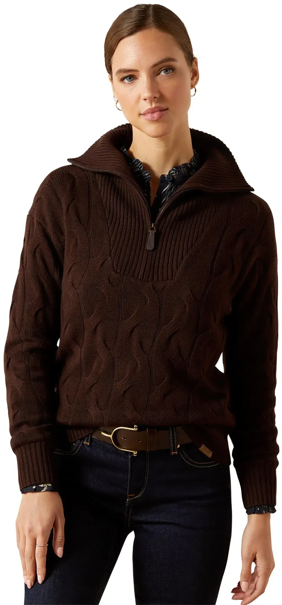 Ariat Alamere Damen Pullover mit 1/2-Reißverschluss