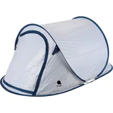 Wurfzelt für 2 Personen - 220 x 120 x 95 cm - POP UP TENT - Farbe: silber - Silber