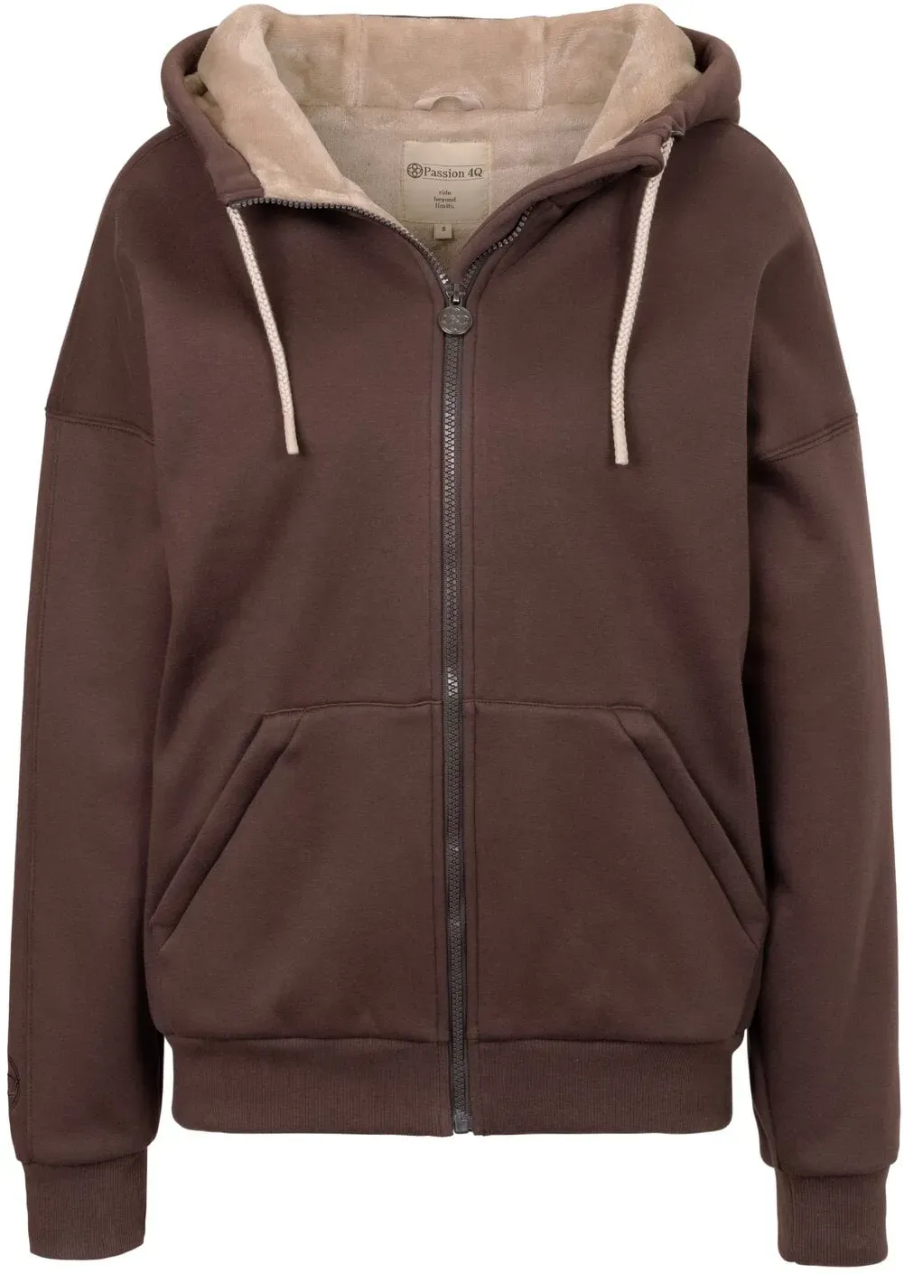 Passion 4Q Sweatjacke, Unisex mocha S