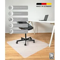 ROXUS Bodenschutzmatte Bürostuhl Unterlage Schreibtischstuhl Bodenmatte, verschiedene Größen, Rutschfeste Bürostuhlunterlage halb transparent 100 cm x 120 cm