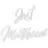 Partydeco Bügelbild Schriftzug 30x18cm Just Married Bügelsticker Kleidung Hochzeit Bügelflicken Applikationen zum Aufbügeln Aufbügelflicken Aufbügler Groß Weiß