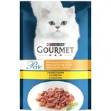 Purina Gourmet Perle Hähnchen 85g Mini Filets in Sauce Feuchtfutter für Katzen