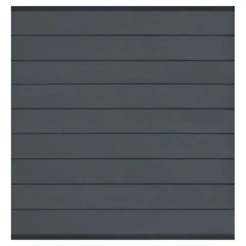 Elephant Steckzaun Modular EVO 200 WPC steingrau, Leiste Anthrazit 180x195cm