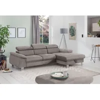 Cotta Ecksofa Komaris L-Form, B: 244 cm, mit Kopfteilverstellung,