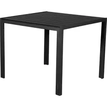 VCM Noma Gartentisch 90 x 90 x 0 cm Schwarz