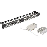 Renkforce 24 Port CAT 6a Keystone Patchpanel Modular 45°,