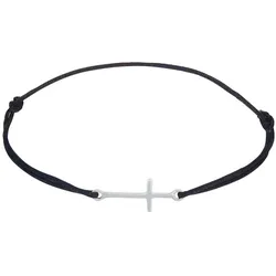 Elli Kreuz Trend Symbol Elastisch Nylon 925 Silber silberfarben Damen 