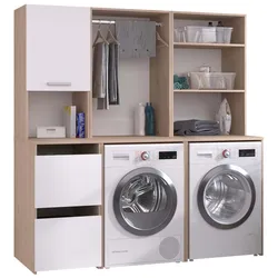 Hauswirtschaftsraum Laundry - Weiß / Eiche