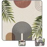 Picknickdecke Wasserdicht, 200 x 200cm Bohemian Groß Stranddecke Sandfrei für 4-6 Personen, Tragbare Waschbar Picnic Blanket mit Tragegriff, Isoliert Strandmatte für Camping, Picknick, Wandern, Reisen