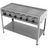 ChattenGlut Gasbräter 6-flammig 1140 x 530 x 800 cm Edelstahl inkl. Rost