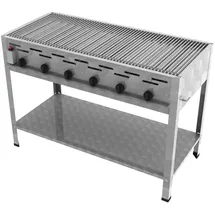 ChattenGlut Gasbräter 6-flammig 1140 x 530 x 800 cm Edelstahl inkl. Rost