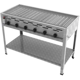 ChattenGlut Gasbräter 6-flammig 1140 x 530 x 800 cm Edelstahl inkl. Rost