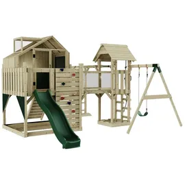 OUTDOORTOYS Spielturm Mille Dunkelgrün/Holz