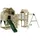 OUTDOORTOYS Spielturm Mille Dunkelgrün/Holz