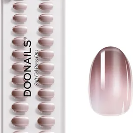doonails Press ons Brownie Short Round Soft Gel – 30.0 Stück