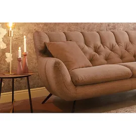 KAWOLA 2,5-Sitzer Charme Cord rost