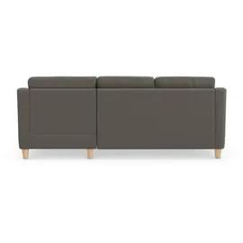 sit&more Ecksofa SIT & MORE "Farö L-Form", braun (schlamm), B:234cm H:90cm T:168cm, Sofas, Ecksofa, inklusive Federkern, wahlweise mit Bettfunktion und Bettkasten