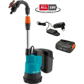 Gardena Akku-Regenfasspumpe 2000/2 18V P4A inkl. Akku 2.5Ah 14602-20