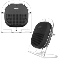 TXesign Desktop-Ständer für Bose SoundLink Micro Tragbarer Bluetooth-Lautsprecher Acryl Bluetooth Lautsprecher Ständer Halter Shop Display Ständer Tischständer Halter Anti-Rutsch-Basis Ständer