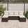 vidaXL Garten Essgruppe 6-tlg. Braun/Creme