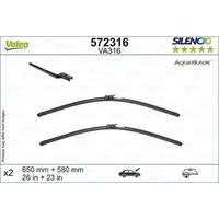 Valeo AquaBlade 572316, 580mm, vorne, 2 Stück
