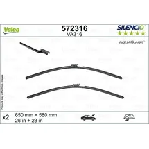 Valeo AquaBlade 572316, 580mm, vorne, 2 Stück
