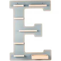 BOARTI Kinderregal Buchstabe E Holz grau