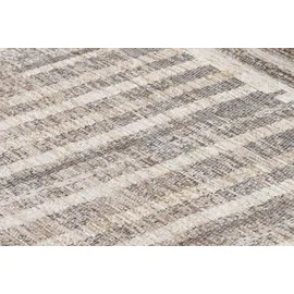 Tom Tailor Teppich TOM TAILOR HOME "Stripy Pat", beige, B:140cm H:5mm L:200cm, Baumwolle, Kunstfaser, Teppiche, Teppich, Flachgewebe, modernes Patchworkdesign, gestreift, Chenille, Wohnzimmer