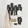 Decortie Wandgarderobe Wave 64 x 4 x 81 cm Schwarz