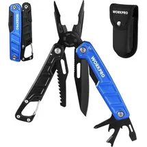 luxuskollektion Multifunktionszange 11in1 faltbar Edelstahl Blau&schwarz