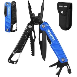 luxuskollektion Multifunktionszange 11in1 faltbar Edelstahl Blau&schwarz